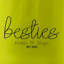 Párové mikiny - Besties Jména a rok