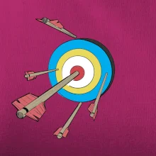 Šípy v barevném terči