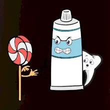 Lízátko pasta zuby