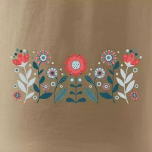 Folklor - květiny v řadě