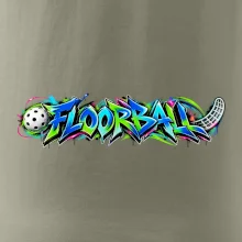 Florbalové graffiti v neonových barvách