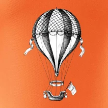 Horkovzdušný balón  kreslený
