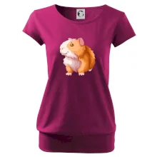 Morče - kreslené, bílo oranžové