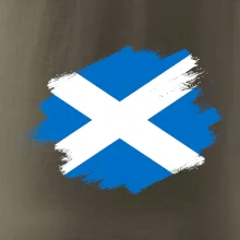 Skotská vlajka kreslená štetcem