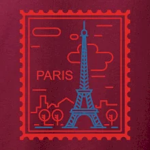 Paříž známka jednoduchá