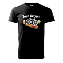 Tour de beer - kolo - pivo a nápis na zádech