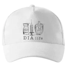 D I A life - kreslený insulin injekce a glukometr