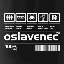 Čárový kód - Oslavenec