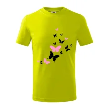 Motýli růžovo černí