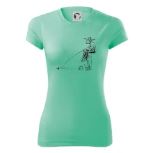 Kreslený rybář na pařezu