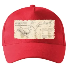 Mapa Báňské dráhy z Moravské Ostravy do Doubravy