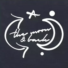The moon and back