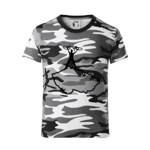 Mapa ČR - cyklista na prsou