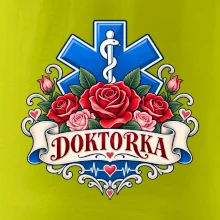 Doktorka - kříž a růže