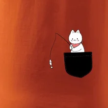 Kočka s rybou v kapse