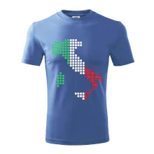 Itálie obrys vlajka