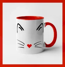 Kočka - srdce místo nosu