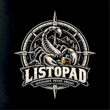 Listopadový štír v kompasu s whisky