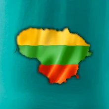 Litva vlajka mapa