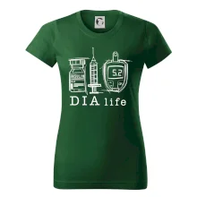 D I A life - kreslený insulin injekce a glukometr