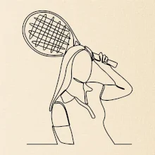 Tenistka  jednim tahem