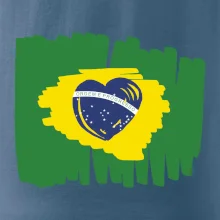 Brazílie vlajka srdce