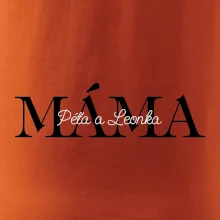 Máma - Tiskací nápis se jmény dětí