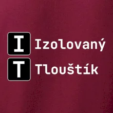 IT Nápis Izolovaný Tlouštík