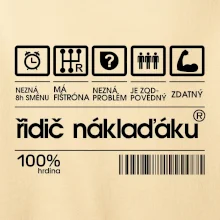 Čárový kód řidič náklaďáku