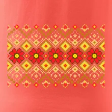 Ukrajinský vzor  - Červené květiny