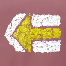 Párová turistická značka žlutá