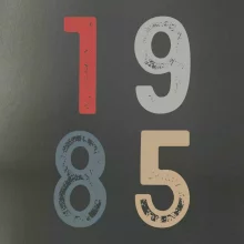 Vintage číslice 1985