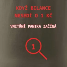 Bilance nesedí o 1 Kč