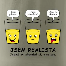 Jsem realista - skleničky (Hana-creative)