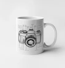 Nákres starý fotoaparát