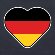 Germany love velké - Německá vlajka