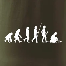 Evoluce houbař muž