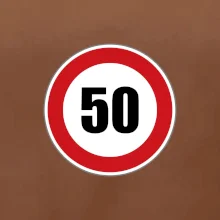 Dopravní značka - omezení rychlosti 50