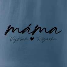 Triko máma psací se jmény dětí