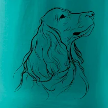 Anglický kokršpaněl černá kresba