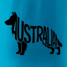 Australský Ovčák - nápis v těle