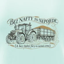 Bez nafty to nepojede traktor s vlekem