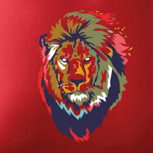 Hlava lva kreslená jednoduchá