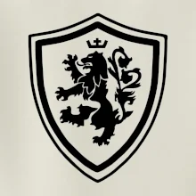 Český lev erb na prsu a na zádech