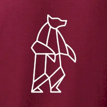 Geometrie lední medvěd stojící