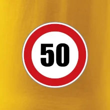 Dopravní značka - omezení rychlosti 50