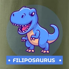 Dinosauří jména - modrý dinosaurus Dinosauří jména - modrý dinosaurus