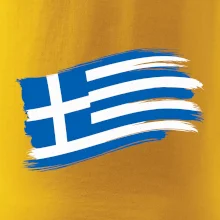 Řecko vlajka - štětkou
