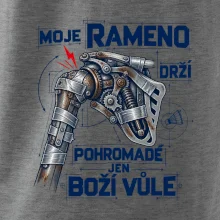 Badminton rameno drží boží vůle
