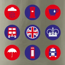 Anglie symboly v kruzích